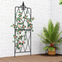 Treillis mural en métal de style nordique pour plantes tropicales d'intérieur, à faible entretien et réduction de la chaleur, idéal pour la climatisation des balcons urbains
