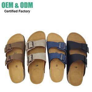 Bestar Роскошные пляжные сандалии в стиле ретро Birkenstocks boston на плоской подошве с высоким качеством EVA стельки двойные пряжки для мужчин - Product Image 1