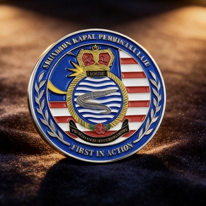 Moneda Conmemorativa <span class=keywords><strong>de</strong></span> Aleación <span class=keywords><strong>de</strong></span> Zinc con Acabado Pulido, Grabado en Relieve 3D, Relleno <span class=keywords><strong>de</strong></span> Esmalte Vibrante, Impresión Tipográfica - Product Image 2