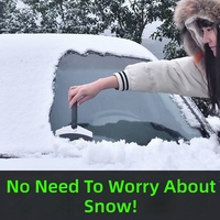 Outil de déneigement pour voiture, brosse à neige pour vitres, pelle à neige pour dégivrage et déneigement, pelle à neige, outil d'élimination de la neige hivernale