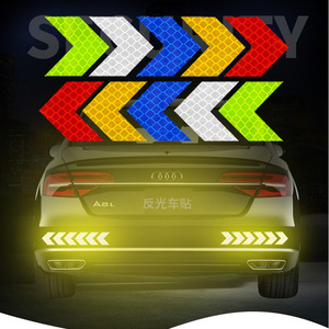 Cinta reflectante de flecha, adhesivo de advertencia de seguridad, para camión, motocicleta, coche, Estilismo, 10 Uds. - Product Image 1