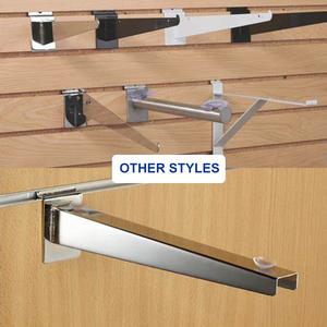 Tùy chỉnh bán lẻ slatwall hiển thị kệ có thể điều chỉnh Slatted tấm Tường móc kệ khung - Product Image 3