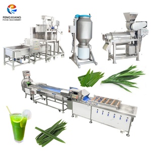 Wheatgrass Pandan Leaf Juice Processing Line Leaf Washing Cutting <b>Juicing</b> Cooking <b>Machine</b> - Product Image 1