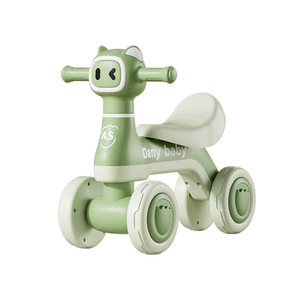 Porteur bébé à quatre roues en plastique, vélo d'équilibre sûr pour nourrissons et tout-petits de 0 à 3 ans, vitesse unique - Product Image 3