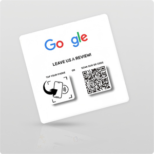 Interfaz RFID código QR PVC NFC Placa de Google para restaurante placa adhesiva programable Tiktok/Ins/<span class=keywords><strong>Facebook</strong></span>/Yelp/Tripadvisor - Product Image 1
