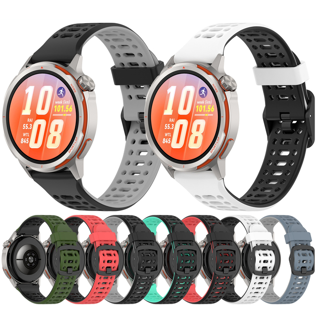 Win-Win Elegant Washable Lightweight Silicone High-Grade Smartwatch Bracelet for Huawei Watch GT Runner2 Workout Health