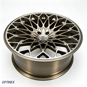 Maßgefertigte Geschmiedete Felgen Luxus Retro Dunkelgold 18 19 20 21 22 23 Zoll 5x112 5x114.3 5x120 5x130 für Mustang Porsche Corvette - Product Image 3