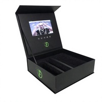 Boîte cadeau vidéo 7 pouces avec écran LCD, boîte en papier, téléchargement de musique MP4, logo personnalisé, cadeau promotionnel d'entreprise