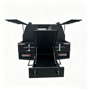 Bandeja <span class=keywords><strong>de</strong></span> aluminio para camioneta 4x4 (doble/individual/adicional) y <span class=keywords><strong>caja</strong></span> <span class=keywords><strong>de</strong></span> <span class=keywords><strong>herramientas</strong></span> <span class=keywords><strong>con</strong></span> portaequipajes <span class=keywords><strong>de</strong></span> techo, cabecera y tanque <span class=keywords><strong>de</strong></span> agua <span class=keywords><strong>con</strong></span> llenado <span class=keywords><strong>de</strong></span> combustible para Hilux - Product Image 2