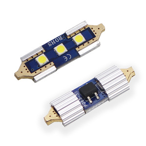 Luces interiores para coche, luces de lectura de doble punta 3030, luces de techo modificadas, luces de matrícula, bombillas de 12V. - Product Image 1