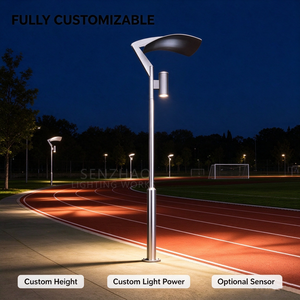 Lámpara de Jardín LED de Acero Inoxidable Personalizada, IP65 Impermeable, Moderna, para Caminos, con Sensor Opcional, para Parques y Plazas - Product Image 1