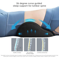 Coussin lombaire ergonomique personnalisé YUE RISE en mousse à mémoire de forme 3D en polyester pour voiture, avion, hôtel, chaises de bureau