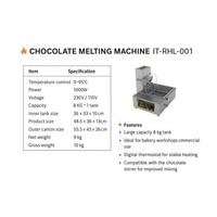 Machine à tempérer le chocolat de table pour la production de snacks, facile à utiliser, en acier inoxydable 304