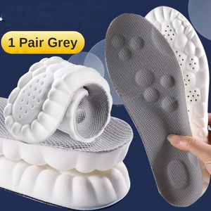 Semelles de chaussures de sport 4D super douces pour la course à pied, absorption des chocs, soutien de la voûte plantaire, inserts orthopédiques - Product Image 1
