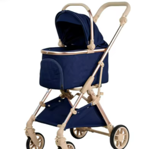 301-2 Nouvelle arrivée, poussette pliable pour animaux de compagnie, aluminium aéronautique, chariot pour chien et chat, système d'absorption des chocs, approuvé par les compagnies aériennes, utilisation en extérieur - Product Image 1