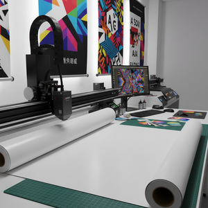 Rotolo di vinile polimerico autoadesivo MIDIYA ad alta adesività, bianco lucido, pellicola in PVC stampabile per rivestimento <span class=keywords><strong>moto</strong></span> e pubblicità esterna - Product Image 1