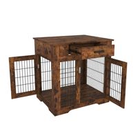 Cage pour animaux de compagnie en bois et métal rustique brun, durable et très vendue, pour la maison