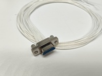 Conector Rectangular Mini de 15 Pines Serie J30J-15TJL, Arnés de Cables de Acero Inoxidable y Cobre, Conector Macho Chapado en Oro, Energía Aeroespacial 230V 3A