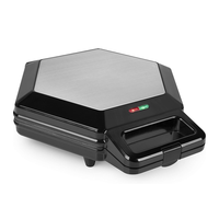 Machine à Samosa pour 10/24 Samosas, petit-déjeuner, plaques de revêtement antiadhésives à double face, fabricant de collations électriques à chauffage rapide de 1200W