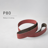 Bande abrasive compacte en oxyde d'aluminium PG730, grain moyen 1,2 mm, P80~P800, plusieurs tailles disponibles pour le meulage et la finition des surfaces métalliques