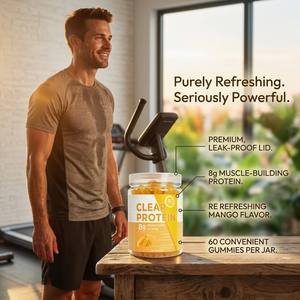Gomitas de Proteína de Suero Transparentes de Marca Personalizada para Apoyo Post-Entrenamiento, Fábrica de Suplementos - Product Image 4