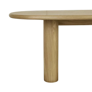 Table à manger en bois blanc avec finition naturelle, construction solide, design élégant, surface durable et style parfait - Product Image 6
