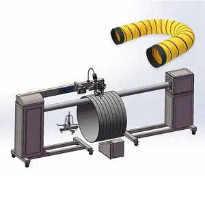Mesin las saluran Spiral fleksibel PVC udara daya tinggi Strip penguatan kawat mesin las