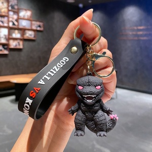 Nouveauté Godzillas dessin animé porte-clés pendentif alliage de métal PVC Silicone caoutchouc porte-clés pour voiture sac petit cadeau en gros - Product Image 6