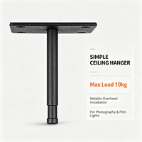 Support de plafond facile à installer, plaque de plafond robuste pour éclairage de studio photo, vidéo et cinéma, charge maximale 10 kg