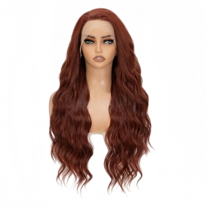 วิกผมสังเคราะห์แ<span class=keywords><strong>บ</strong></span><span class=keywords><strong>บ</strong></span>ลูกไม้ด้านหน้า 13x4 แบ<span class=keywords><strong>บ</strong></span> Body Wave สีน้ำตาลออมเ<span class=keywords><strong>บ</strong></span>ร ทนความร้อน พร้อมเชือกผูกผมสีบ<span class=keywords><strong>ลอน</strong></span><span class=keywords><strong>ด์</strong></span>แ<span class=keywords><strong>บ</strong></span><span class=keywords><strong>บ</strong></span>โปร่งใสสำหรั<span class=keywords><strong>บ</strong></span>ผู้หญิง - Product Image 4