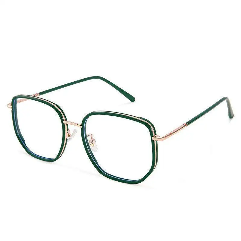 Quá khổ vuông hợp thời trang chống ánh sáng màu xanh Kính mắt Frames Reading Designer Eyewear phụ nữ đàn ông kính