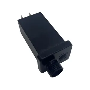 Adaptador de corriente para exteriores, 8 uncuncriver River 44 44, 24V 0.3A 3W a 8W ain, cristalina roja y negra