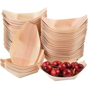 Vajilla Desechable Biodegradable de Madera Natural 100% Ecológica de Alta Calidad para Aperitivos - Product Image 1