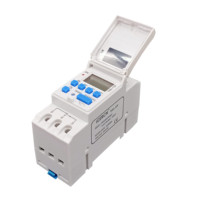 THC-15F Bi-Volt Mini Bell Control Programmable Quotidien 16amp 24vdc AUTO Din Rail Monté Théorie Numérique Secondes Minuterie Commutateur