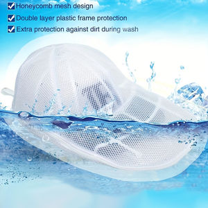 FF5042 Chapeau de baseball réutilisable Sacs de nettoyage à 360 ° Laveuse et sécheuse Mesh <span class=keywords><strong>Cap</strong></span> Cleaner Machine à laver Chapeau Rondelle <span class=keywords><strong>Cage</strong></span> - Product Image 5