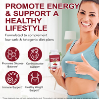 Capsules de berbérine HCl en marque privée 1200 mg avec cannelle de Ceylan pour un soutien métabolique antioxydant, 120 capsules pour femmes