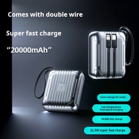 Cargador de Teléfono Portátil Super Mini PD20W con Batería de Polímero de Litio de 10000 mAh, Carga Rápida de 22.5 W, LED, Tecnología Magnética GaN