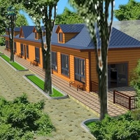 Kit de maison préfabriquée modulaire en panneaux sandwich de luxe traditionnel avec une conception innovante en acier