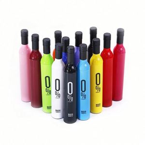 Regalos Promocionales Empresariales, Paraguas Plegable de 3 Secciones con Forma de Botella de Vino, con Logotipo Personalizado para Adultos - Product Image 2
