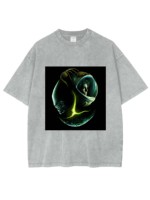 Alien Ellen Ripley camisetas verano 100% algodón gota hombro cuello redondo peso pesado lavado ácido