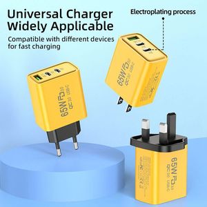 65W 40W 30W 3-Port <b>US</b> EU UK Dual Type-C PD Charger QC 3.0 USB Mobile Phone Wall Charger Super Fast <b>Power</b> <b>Adapter</b> - Product Image 6