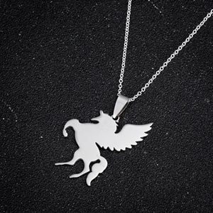 <span class=keywords><strong>Collier</strong></span> Pendentif <span class=keywords><strong>Cheval</strong></span> Céleste Licorne Chaîne Longue Bijoux de Conte de Fées Or Acier Inoxydable <span class=keywords><strong>Personnalisé</strong></span> Colliers Simples - Product Image 6
