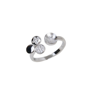 Anillo Abierto de Plata S925 para Mujer, Ajustable, para DIY, Accesorio para Anillo de Perlas, Soporte Vacío 86 - Fornituras y Componentes de Joyería - Product Image 5