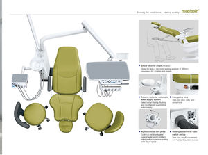 Complete Modern <strong>Dental</strong> <strong>Chair</strong> with <strong>Electric</strong> Control <strong>Unit</strong> and LED Oral Light Plastic Material CE Certified Meeteeth S670-A - Product Image 3