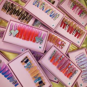 Acrílico de lujo hecho a mano al por mayor Prensa en las <span class=keywords><strong>uñas</strong></span> Prensa de ataúd larga en las <span class=keywords><strong>uñas</strong></span> Fabricante Prensa en las <span class=keywords><strong>uñas</strong></span> con embalaje - Product Image 4