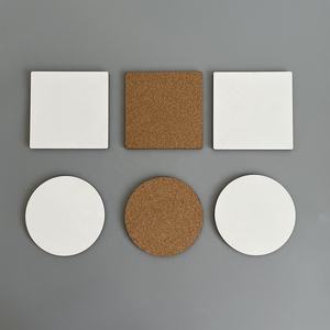 Sous-verres en bois MDF à panneaux durs <span class=keywords><strong>pour</strong></span> Table basse avec Base en liège <span class=keywords><strong>pour</strong></span> la Protection de la Table - Product Image 3