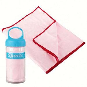 ผ้าเช็ดตัวไมโครไฟเบอร์สำหรับออกกำลังกาย ขนาด 30*100 ซม. แบบขายส่ง พร้อมโลโก้สั่งทำ เนื้อนุ่ม แบบม้วน/ทรงกลม สำหรับใช้งานกลางแจ้งสำหรับผู้ใหญ่ - Product Image 1