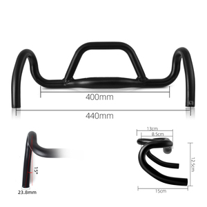 Manillar de bicicleta de carretera, manillar de bicicleta de piñón fijo, manillar de subida, manillar de carreras, barra doblada, accesorios de ciclismo - Product Image 6