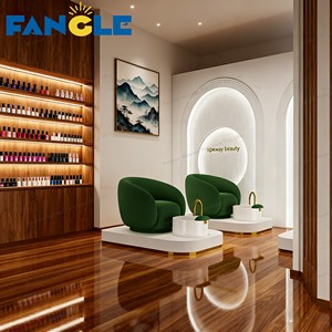Sedia Pedicure di lusso per il salone di bellezza <span class=keywords><strong>Spa</strong></span> massaggio <span class=keywords><strong>e</strong></span> pediluvio per il negozio di barbiere Manicure salone mobili - Product Image 2