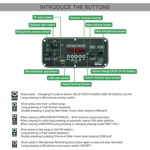 JQ Stereo - Módulo Amplificador de Audio con Reproductor <span class=keywords><strong>MP3</strong></span> y Batería Recargable de 3.7V y 2 x 10W - Product Image 4